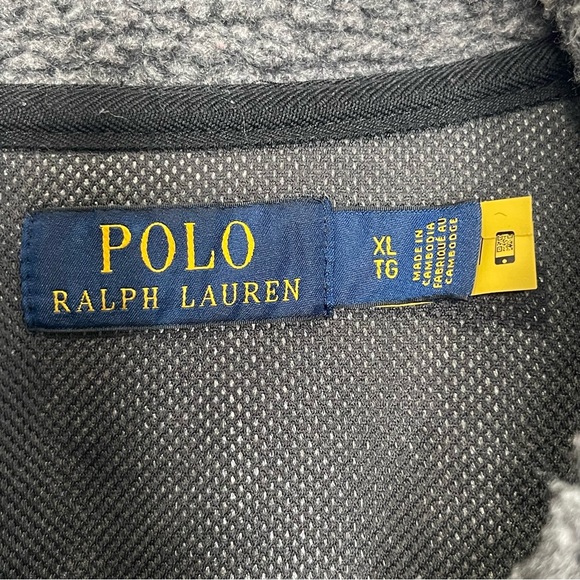 Polo Ralph Lauren Wind Blocking Hybrid Jacket Gray/Black Size XL - Picture 3 of 4